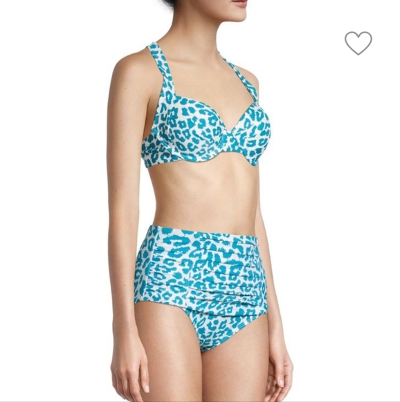 P1. NWT CALVIN KLEIN PRINTED UNDERWIRE BIKINI TOP SIZE XS - Picture 3 of 6